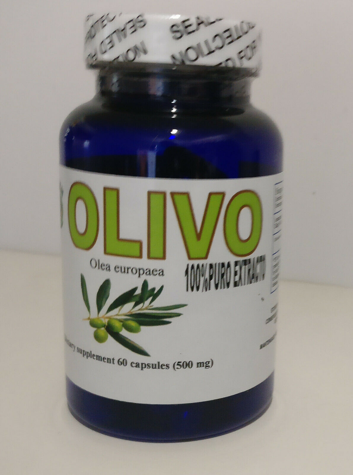 Hojas de Olivo Capsulas 60, Antioxidante Natural, Para alta presion e