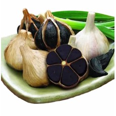 Ajo negro : Black garlic, fermented black garlic, organic black garlic
